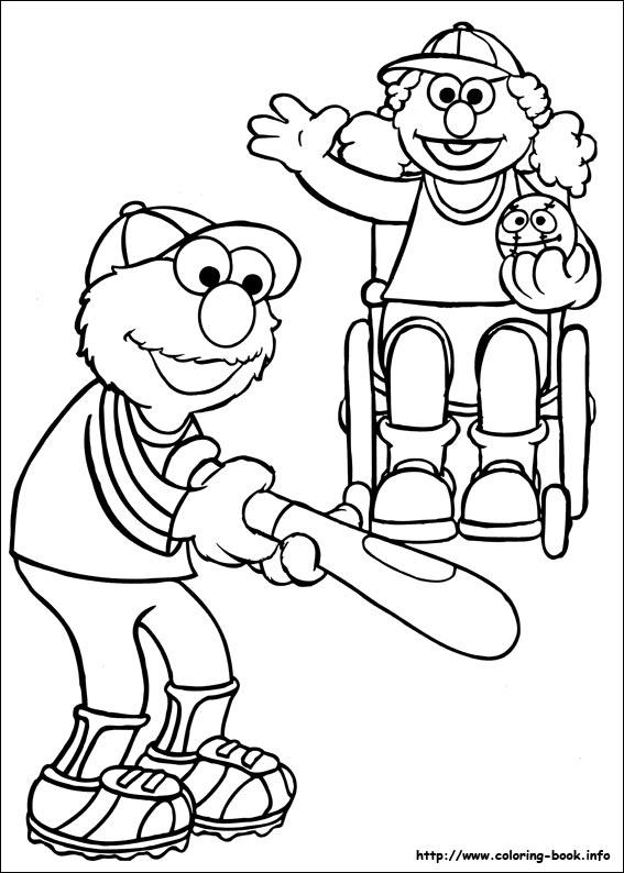 Sesame Street coloring picture